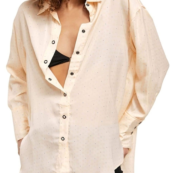 Free People Tops - NWT Free People We the people snap down blouse